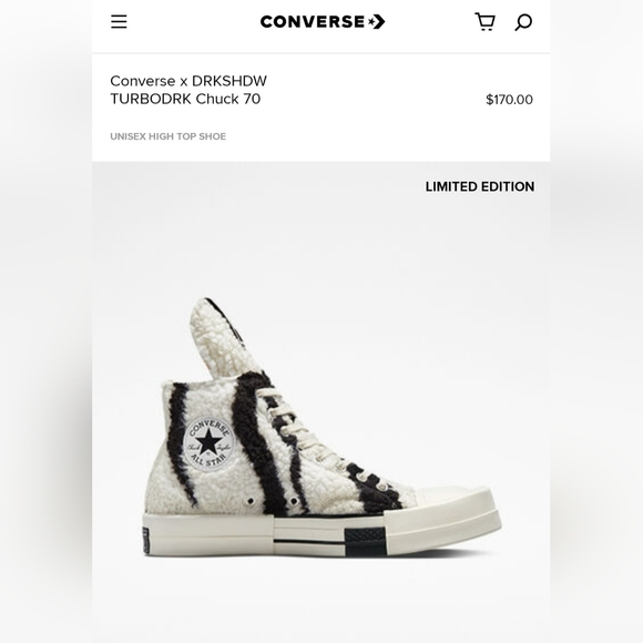 Converse TurboDrk High-Tops *NWT in Box* - Picture 3 of 14